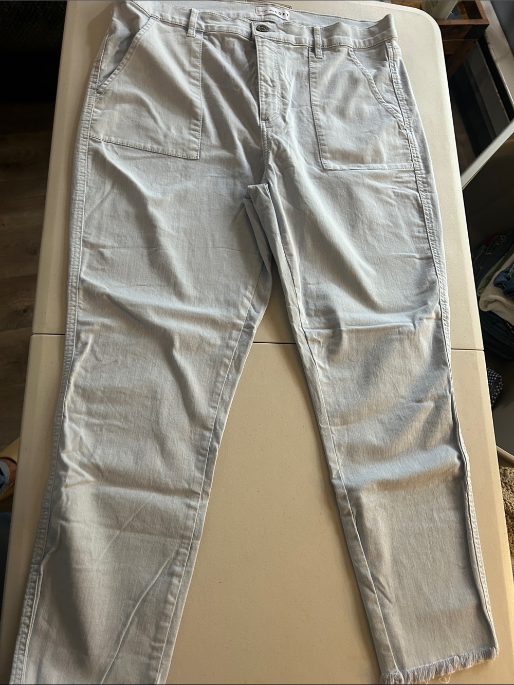 Light Blue Women’s Skinny Crop Pants